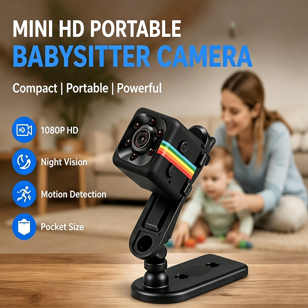 Home Security Hidden Cameras - Mini Hidden Camera 1080P Portable Nanny