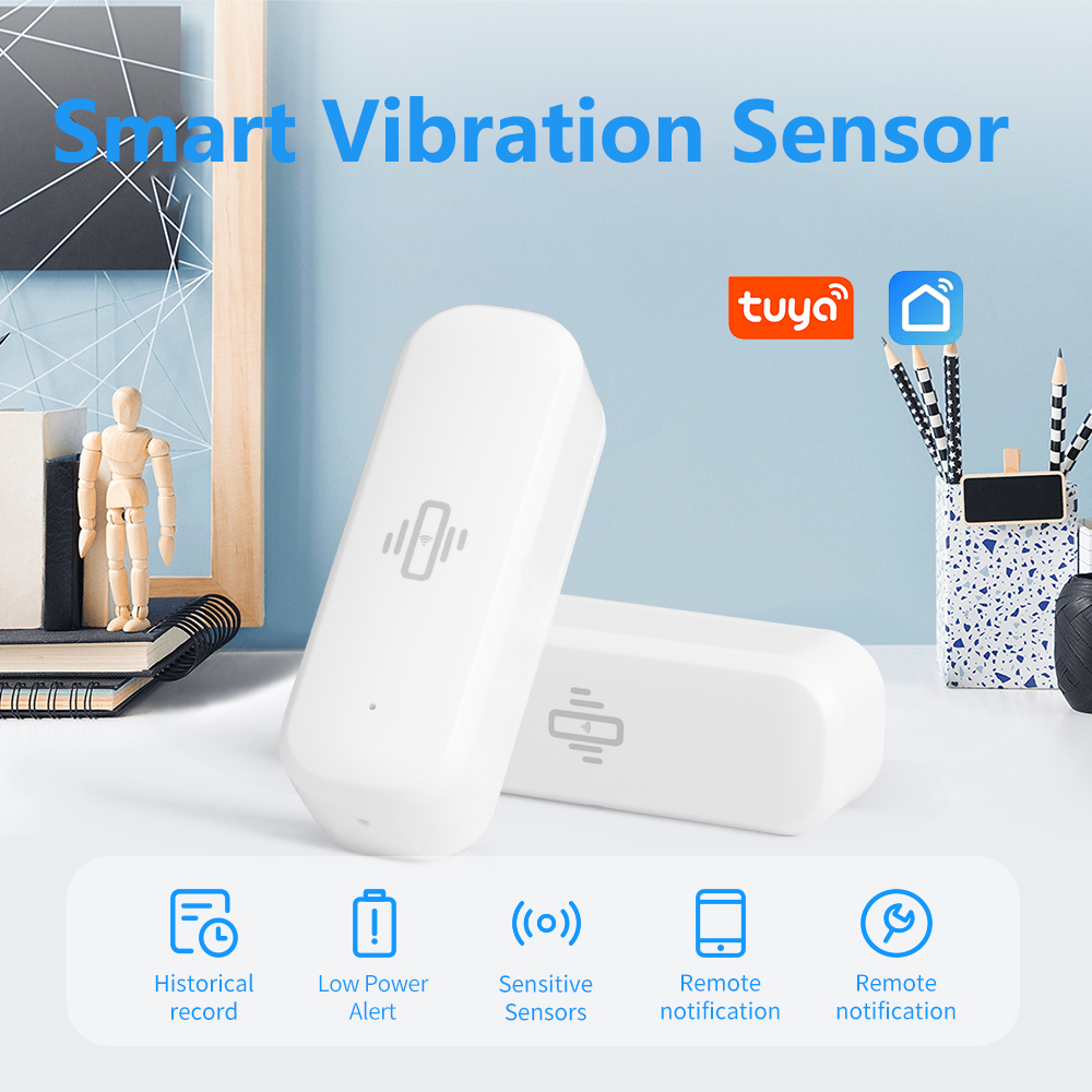 Home Security With Monitoring - Tuya Smart WiFi Vibration Sensor Real-time