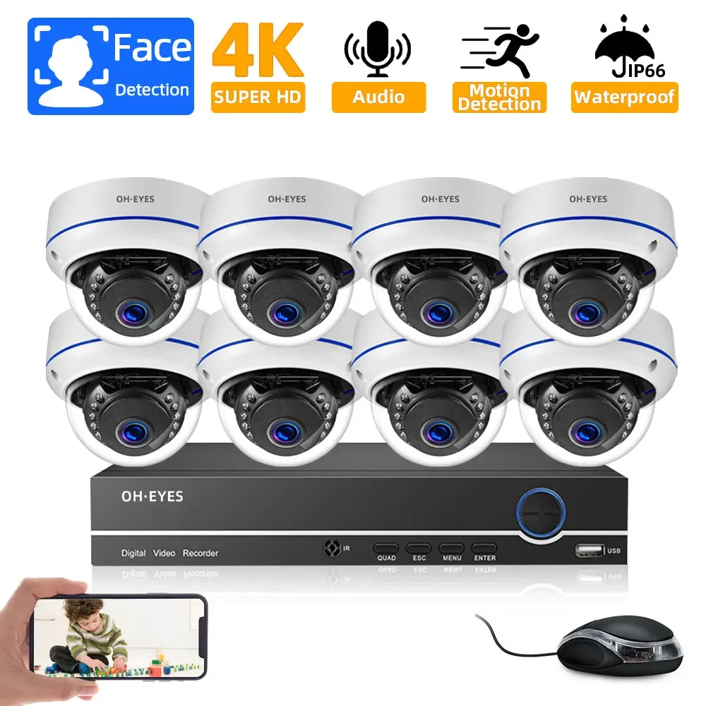 Nvr Kit 8 Channel - 8CH 4K POE IP Camera System