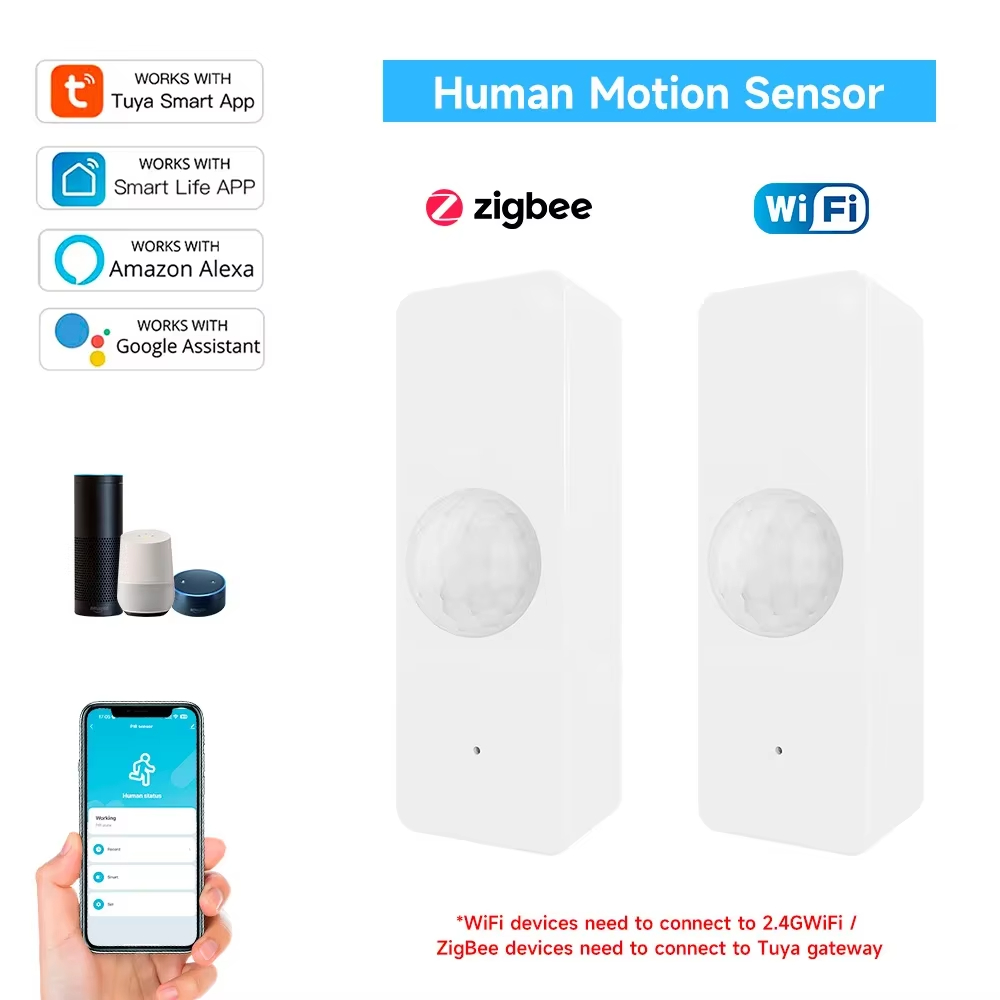Home Security Home Assistant - Tuya WiFi Zigbee PIR Motion Sensor