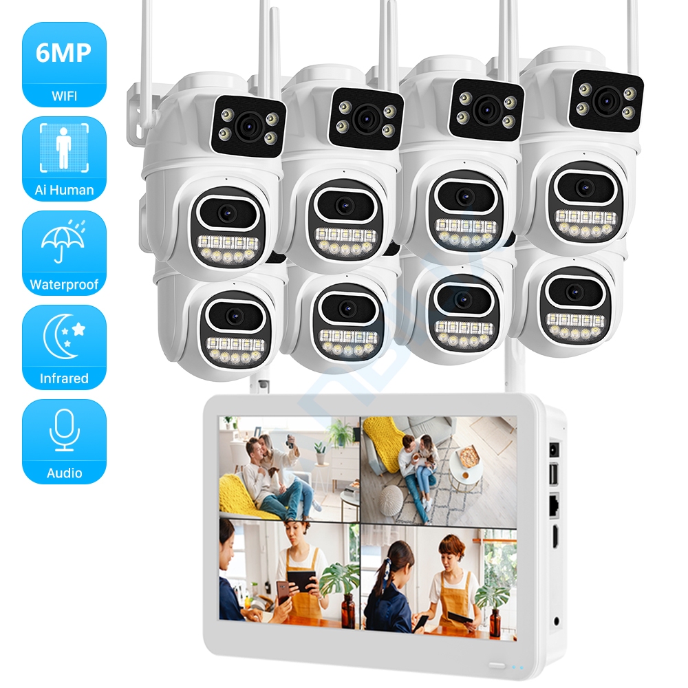 Nvr Kit 8 Channel - Wireless CCTV System WiFi Camera Kit