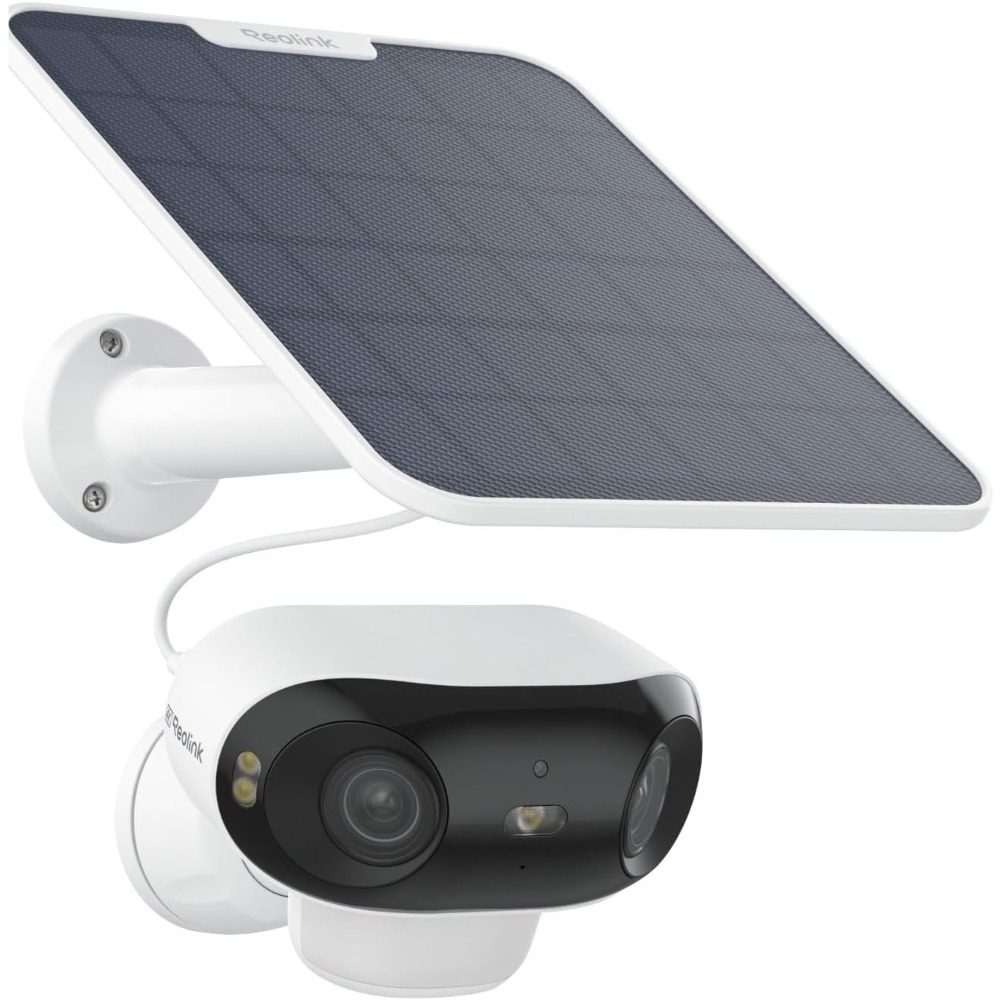 Home Security Cameras No Subscription - 4k solar camera outdoor wireless, dual-lens