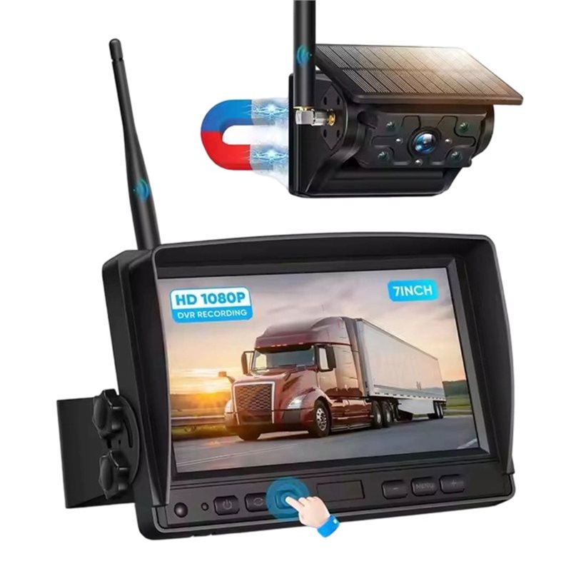 Camera Solar Wireless - ABSY Solar Power Car Monitor Solar