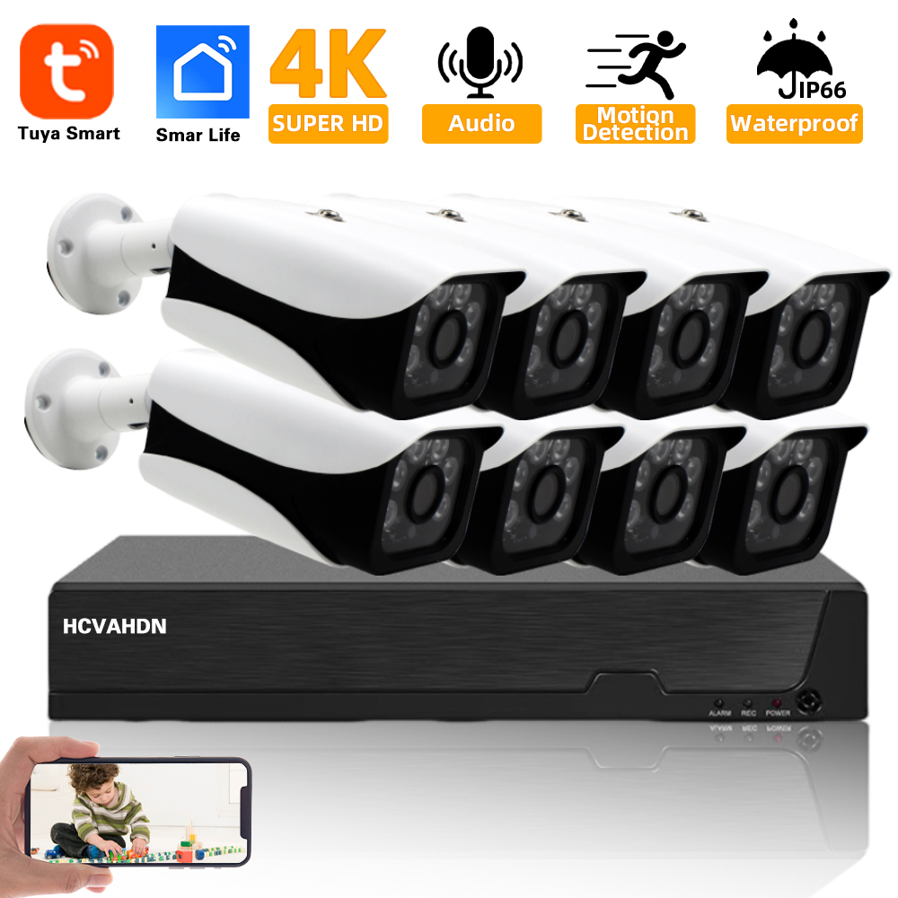 Nvr Kit 8 Channel - 4K 8MP TUYA Security Kit 8CH