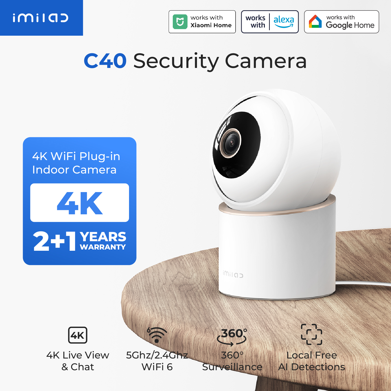 Home Security Ai - IMILAB C40 8MP Smart Camera 5G