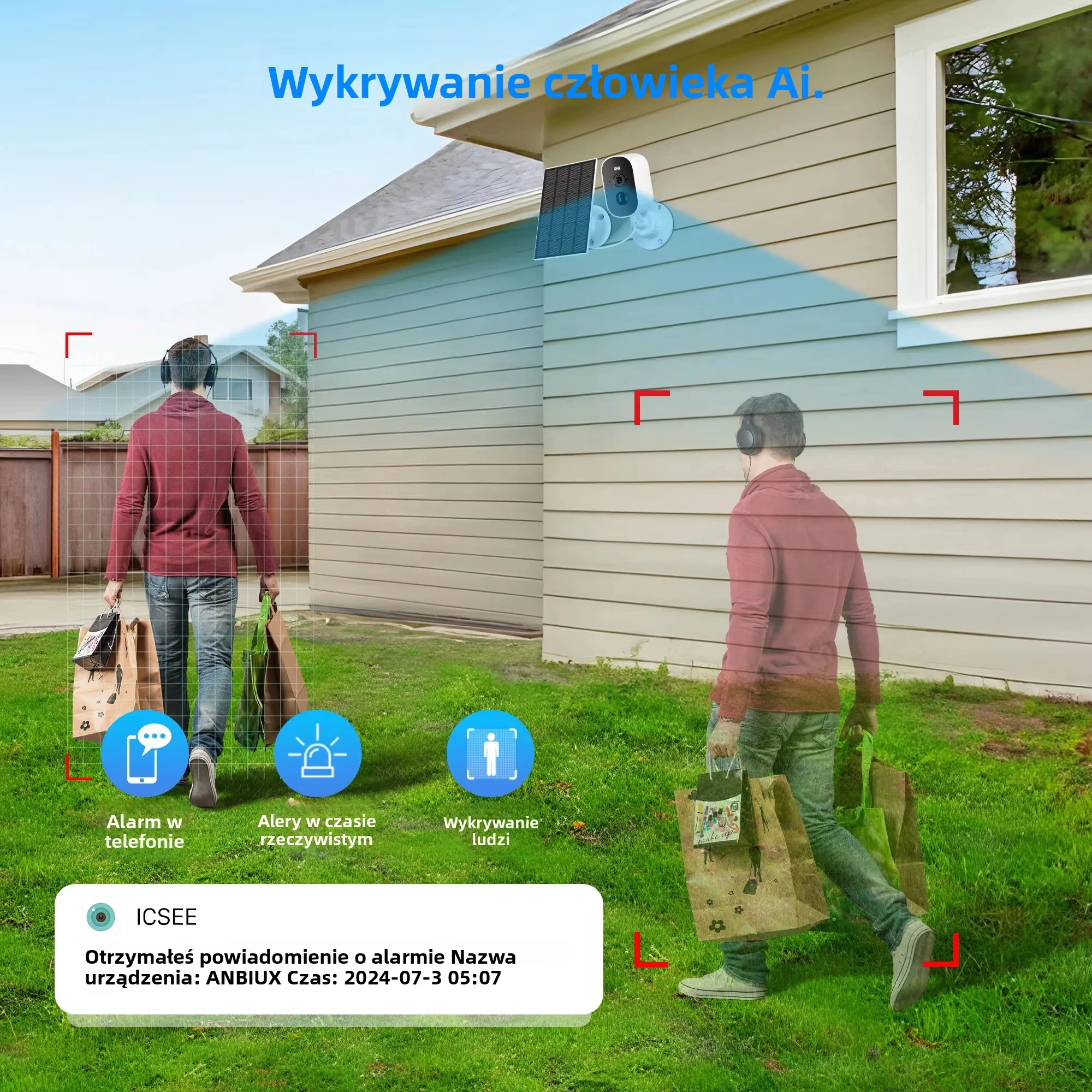 5MP WiFi Solar Security Camera – Home Yard Security Bewertung und Preis
