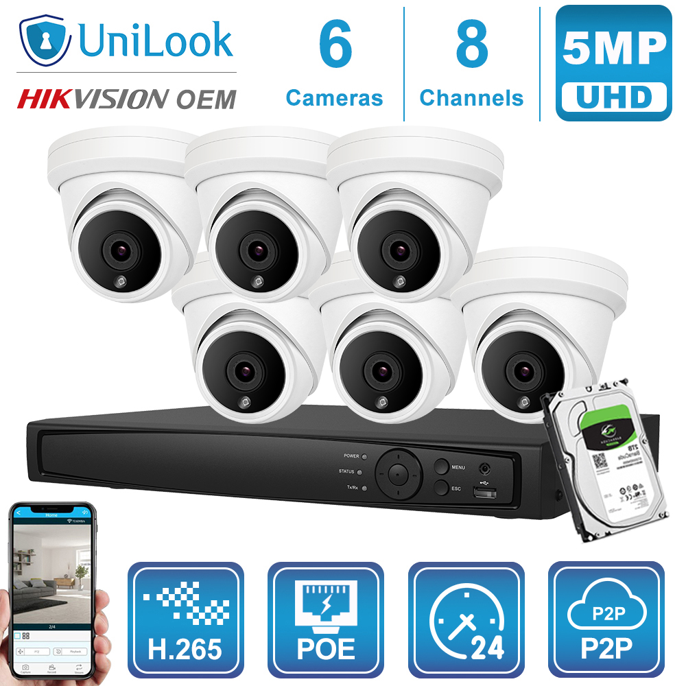 UniLook 8CH NVR 4/6/8Pcs 5MP P – Nvr Kit 8 Channel Bewertung und Preis