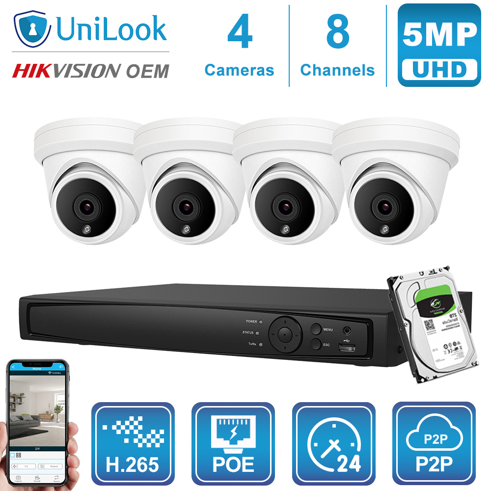UniLook 8CH NVR 4/6/8Pcs 5MP P – Nvr Kit 8 Channel Bewertung und Preis
