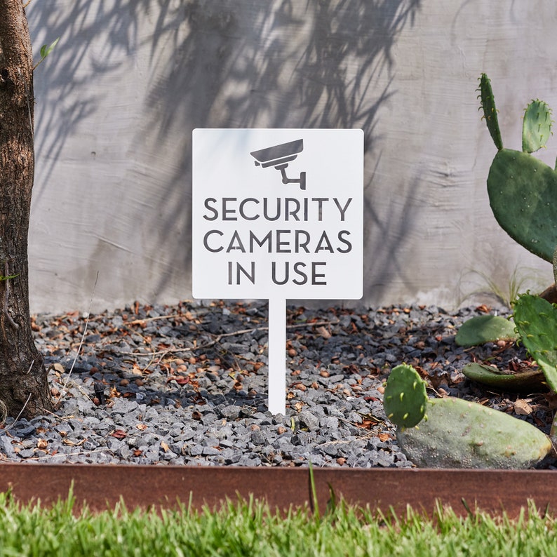Security Camera Yard Sign - Mo – Home Yard Security Bewertung und Preis