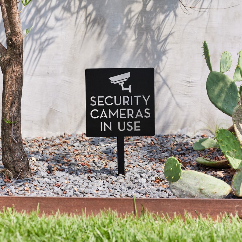 Security Camera Yard Sign - Mo – Home Yard Security Bewertung und Preis