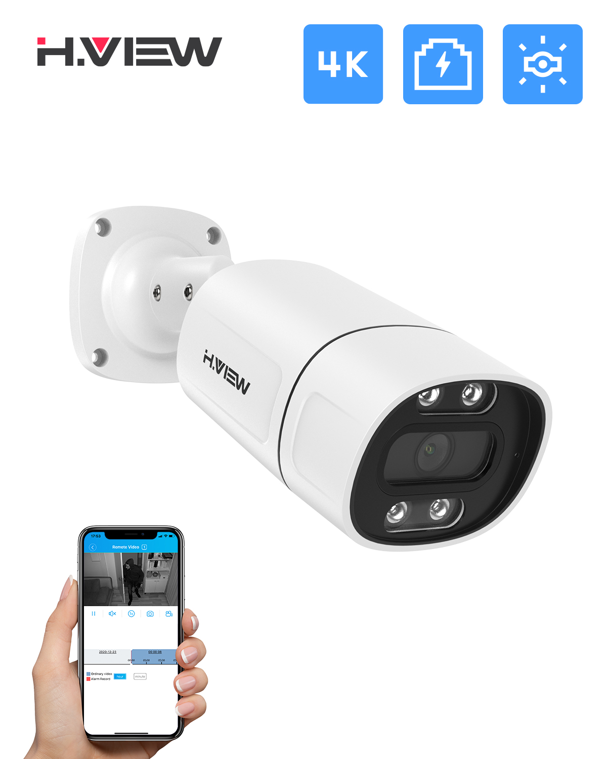 H.View 5Mp 8Mp 4K Ip Camera Po – Home Security Ai Bewertung und Preis
