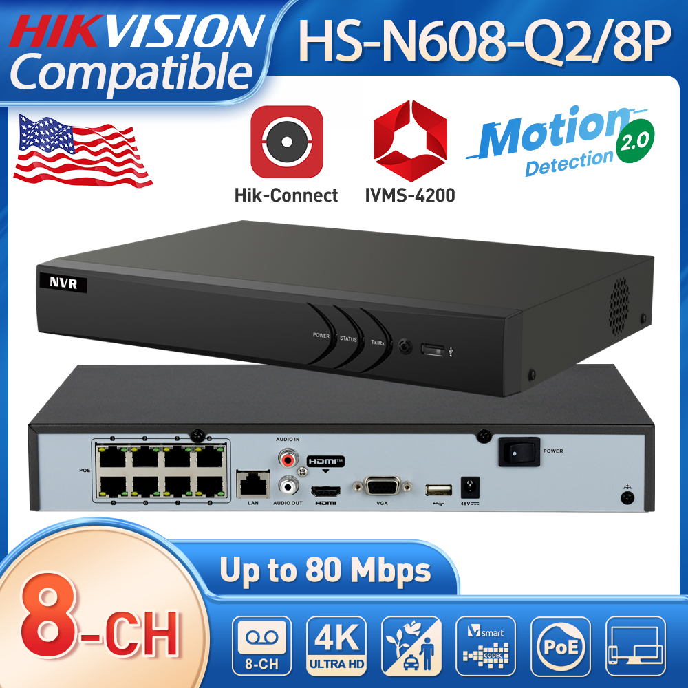 8CH Network Video Recorder for – Home Security System Hikvision Bewertung und Preis