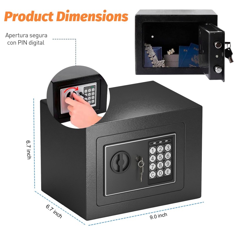 Digital Electronic Safe Box wi – Home Security Key Box Bewertung und Preis