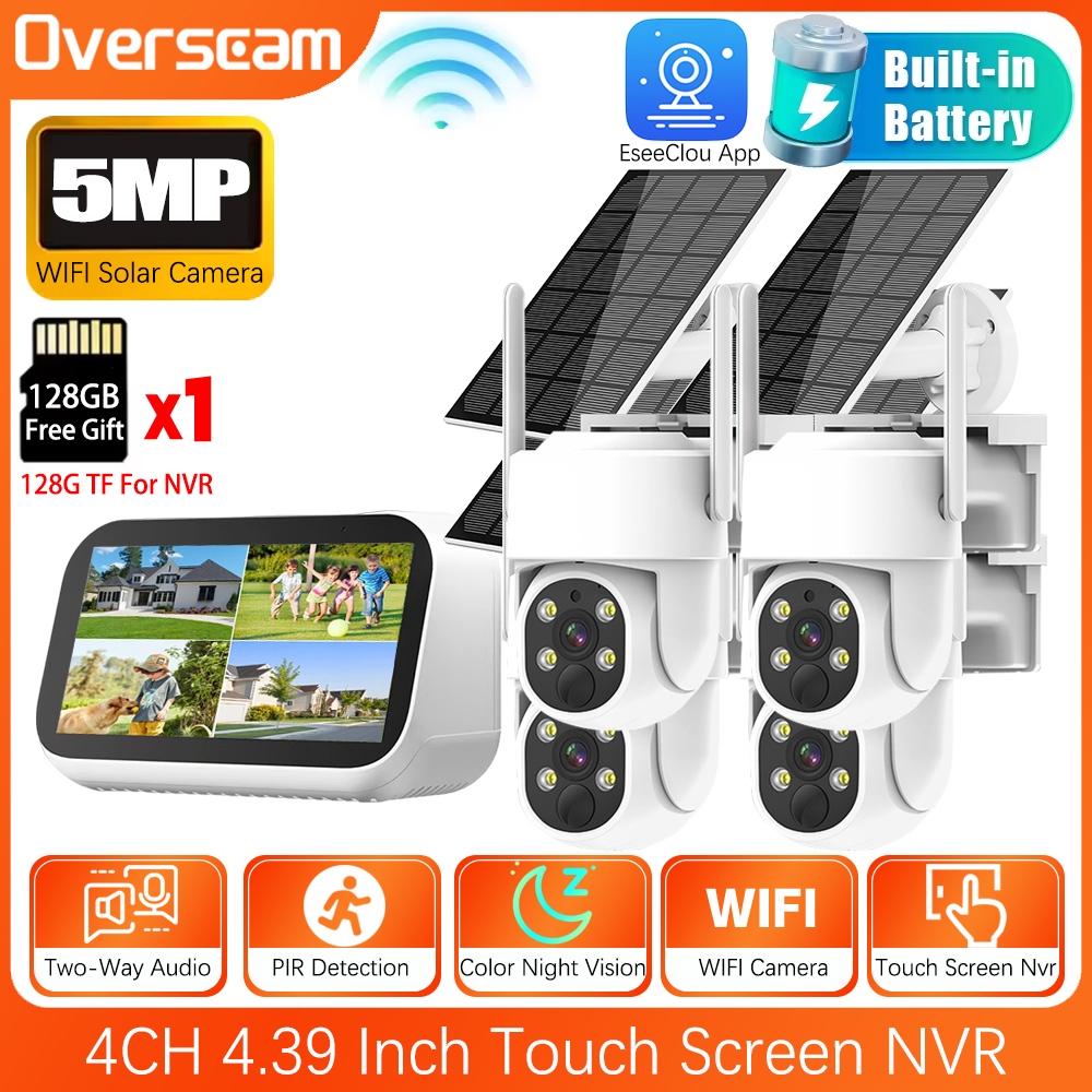 Mini 4CH 4.39 Inch NVR 5MP Wif – Camera Solar Wireless Bewertung und Preis