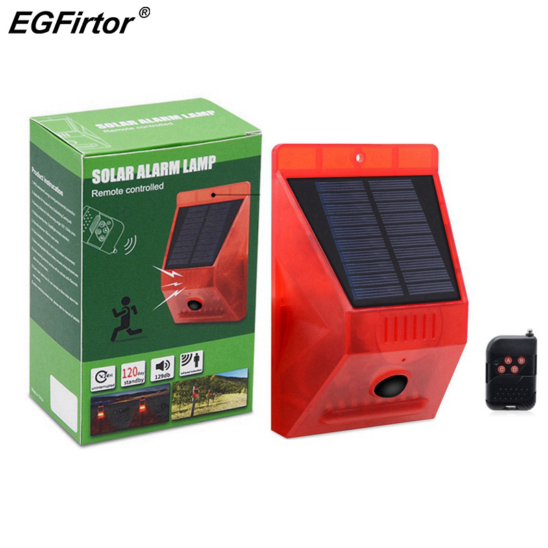 Solar Alarm Lamp Remote Contro – Home Yard Security Bewertung und Preis