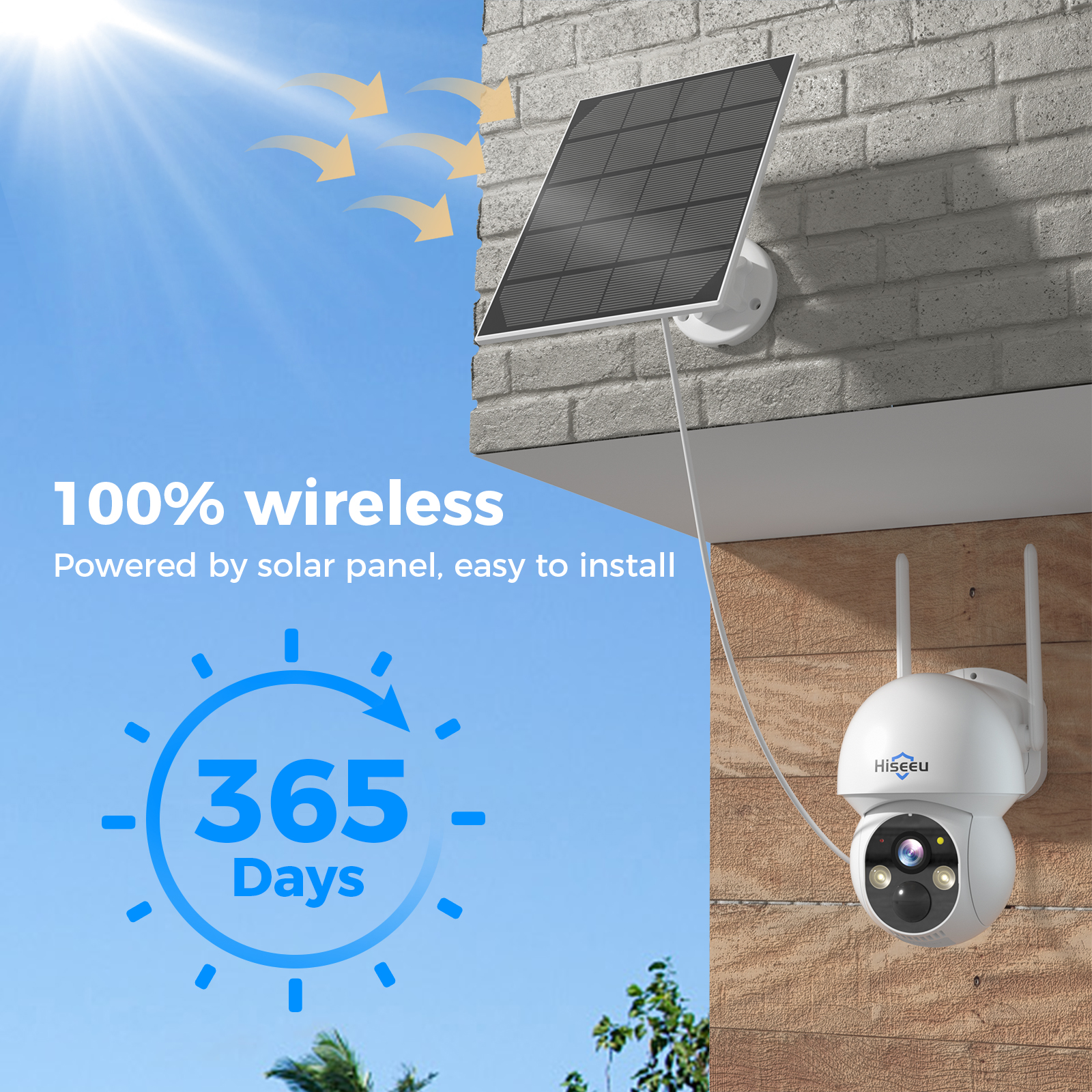 Hiseeu 2K 4MP WIFI PTZ Solar I – Camera Solar Wireless Bewertung und Preis