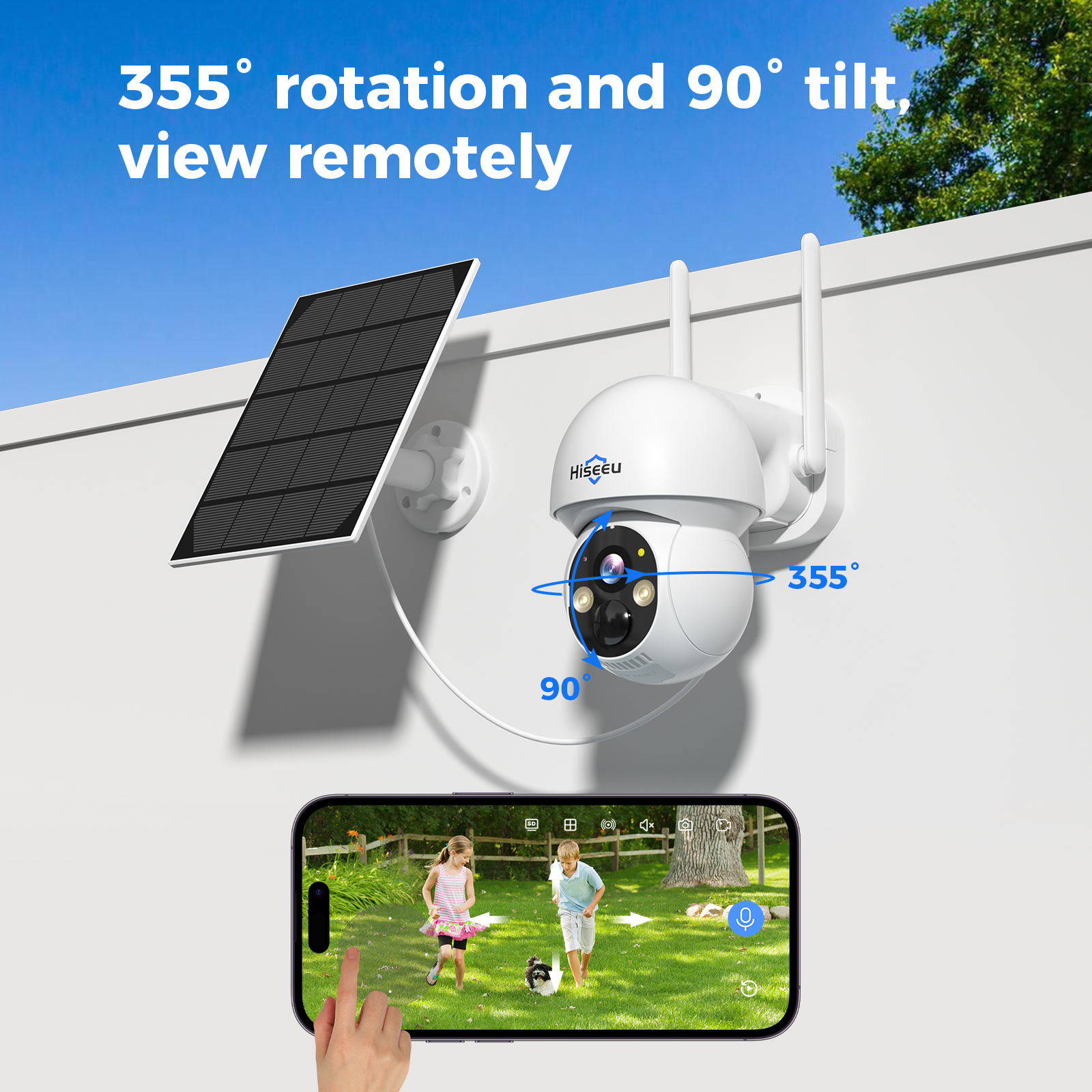 Hiseeu 2K 4MP WIFI PTZ Solar I – Camera Solar Wireless Bewertung und Preis