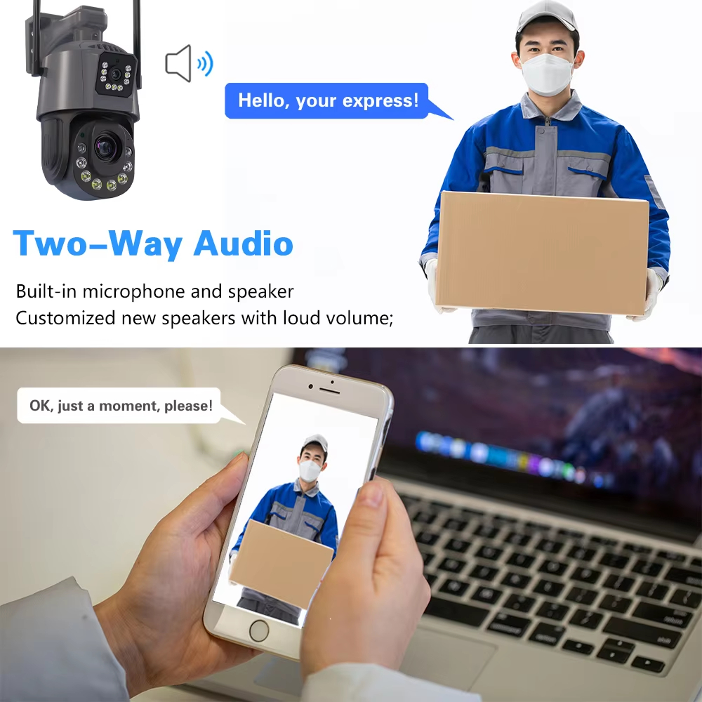 6MP Dual Lens WiFi PTZ Securit – Home Yard Security Bewertung und Preis