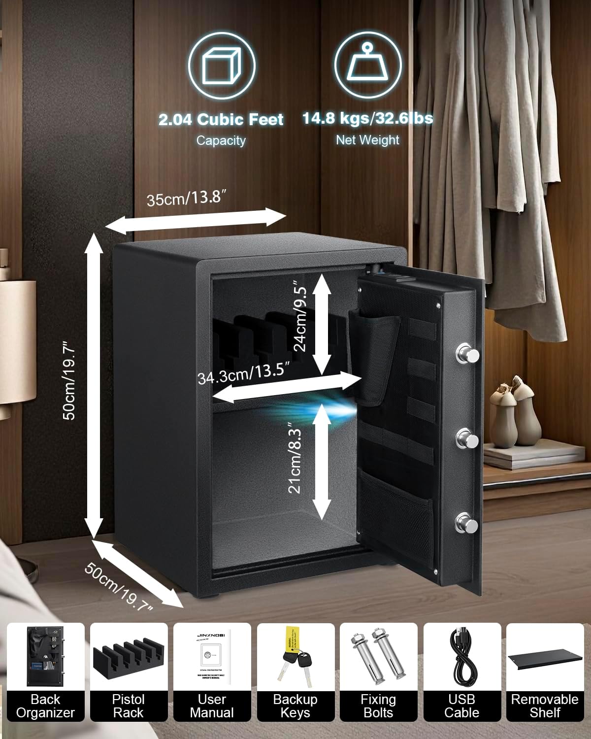 Large Biometric Gun Safes,2.04 – Home Security Safe Bewertung und Preis