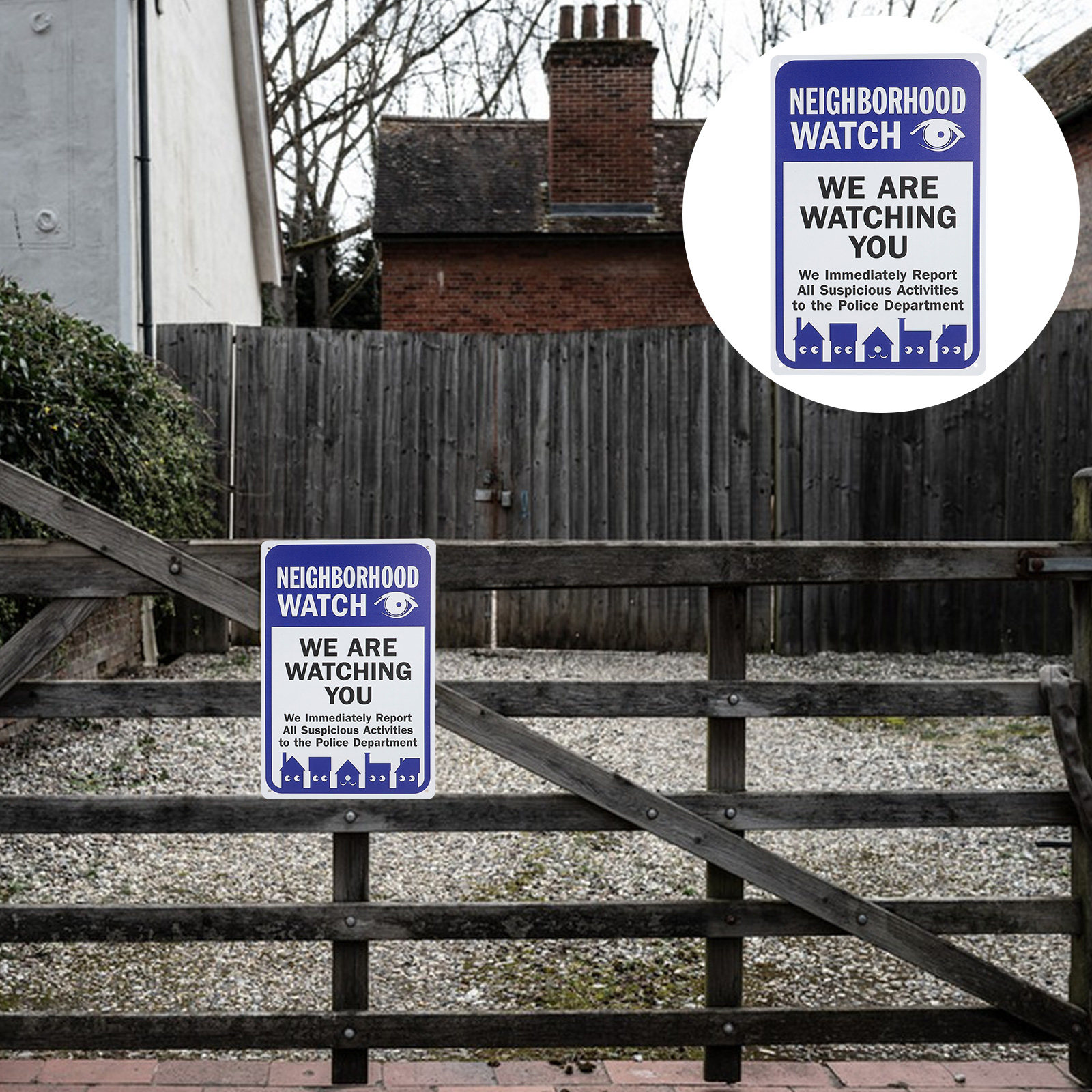 Sign We Are Watching You Retro – Home Yard Security Bewertung und Preis