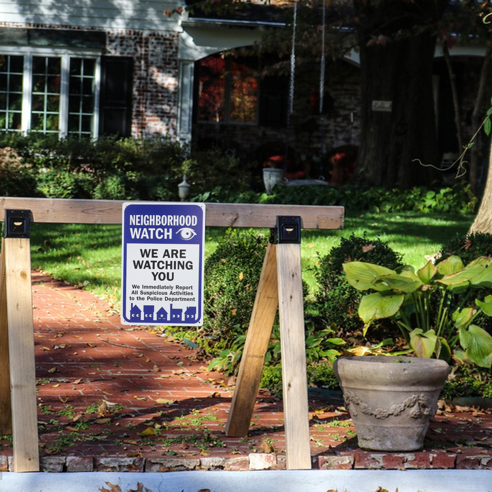 Sign We Are Watching You Retro – Home Yard Security Bewertung und Preis