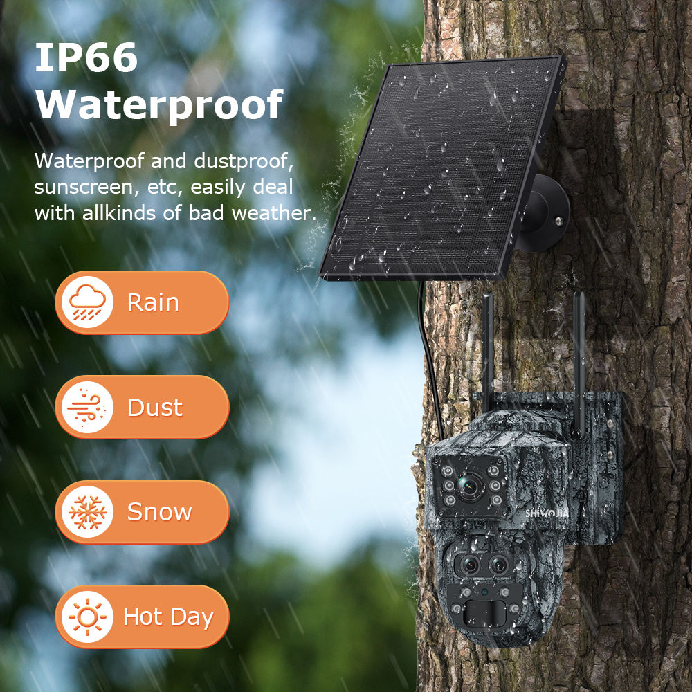SHIWOJIA 12MP 15X Zoom 4G Sim  – Camera Solar Wireless Bewertung und Preis