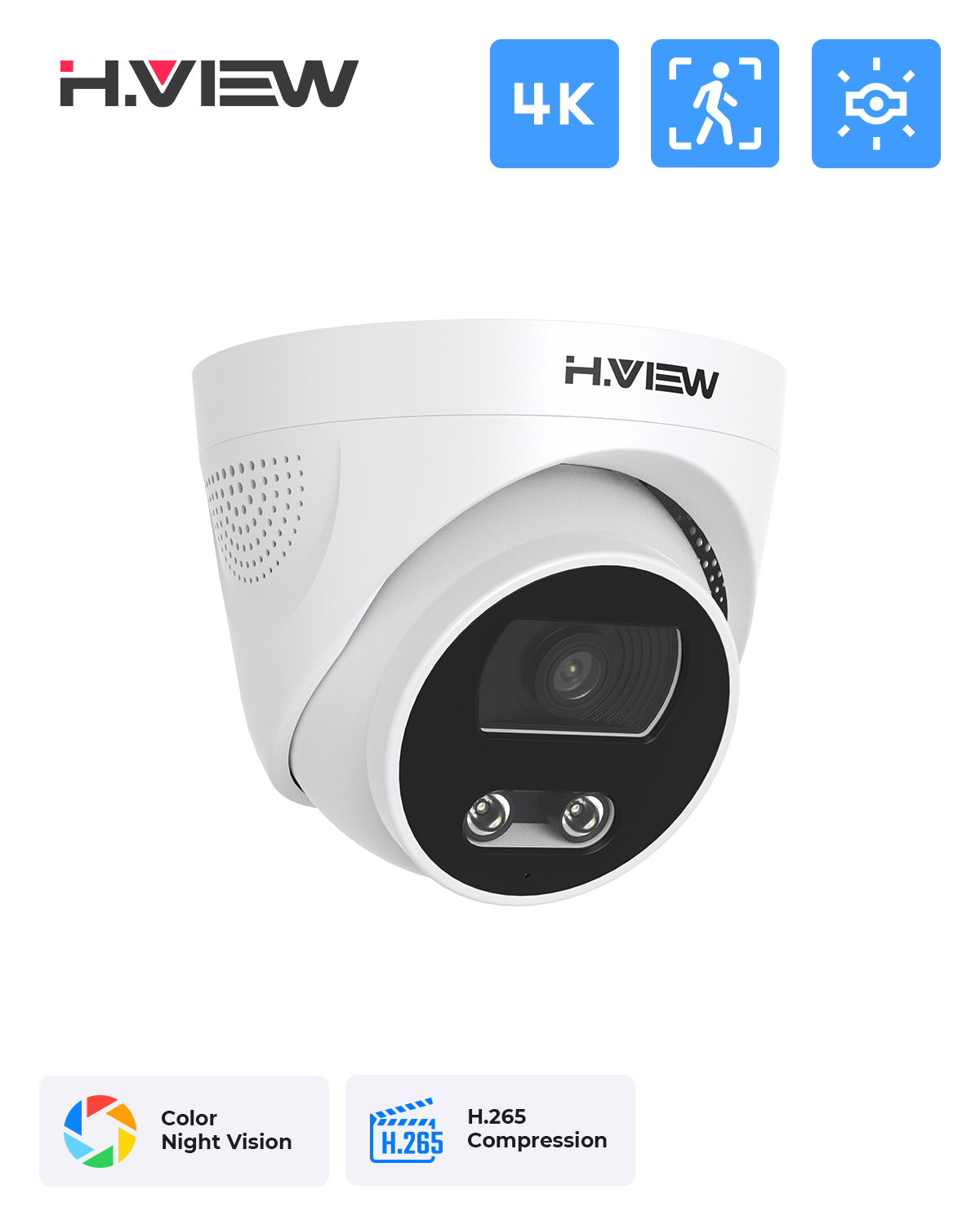 H.View 8Mp Poe Ip Camera Ai Fa – Home Security Ai Bewertung und Preis