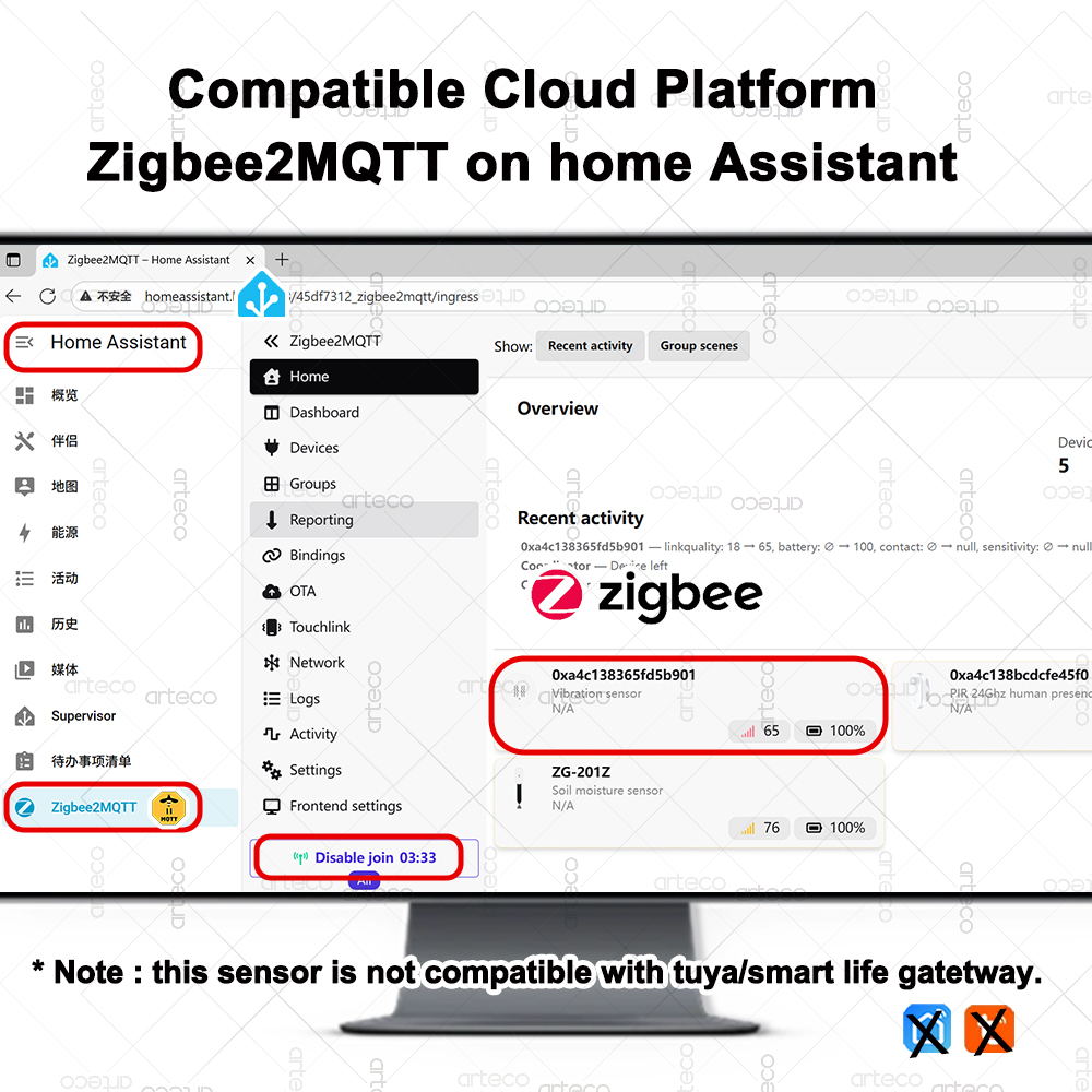 ZigBee Smart Vibration Sensor  – Home Security Home Assistant Bewertung und Preis