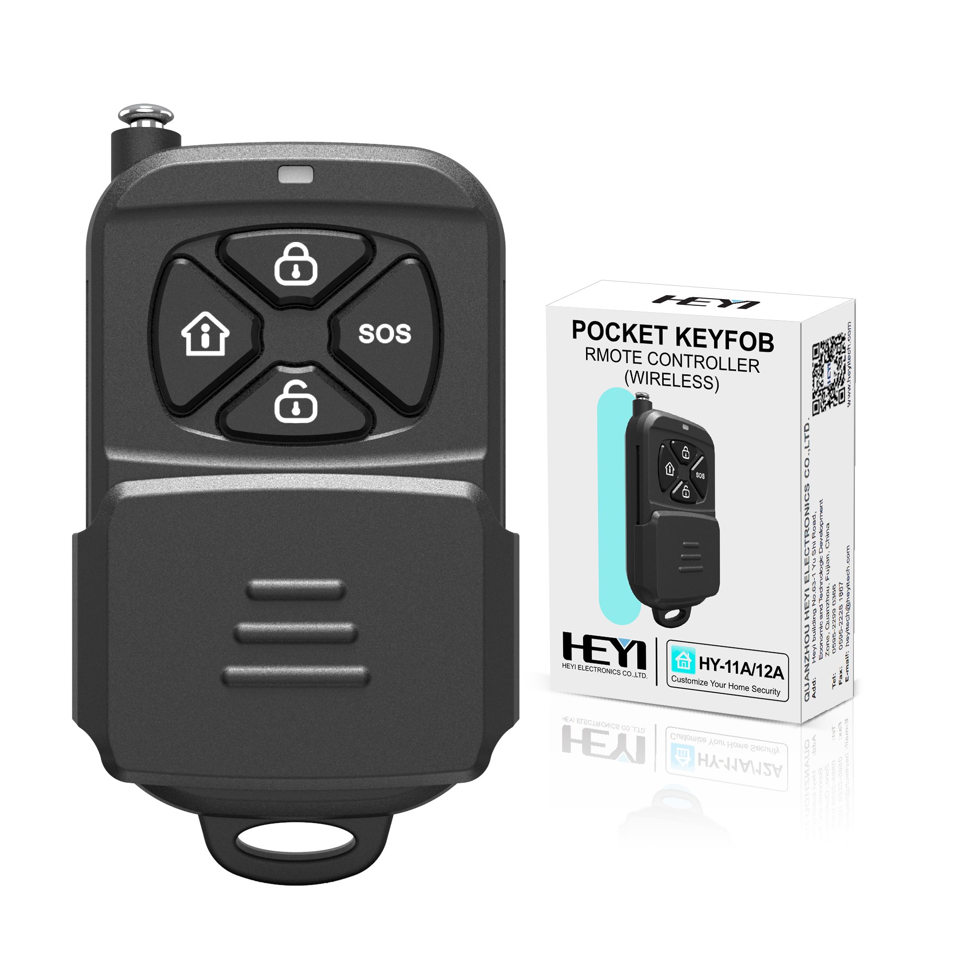 Popular Hot sell 433Mhz New De – Home Security Key Fob Bewertung und Preis