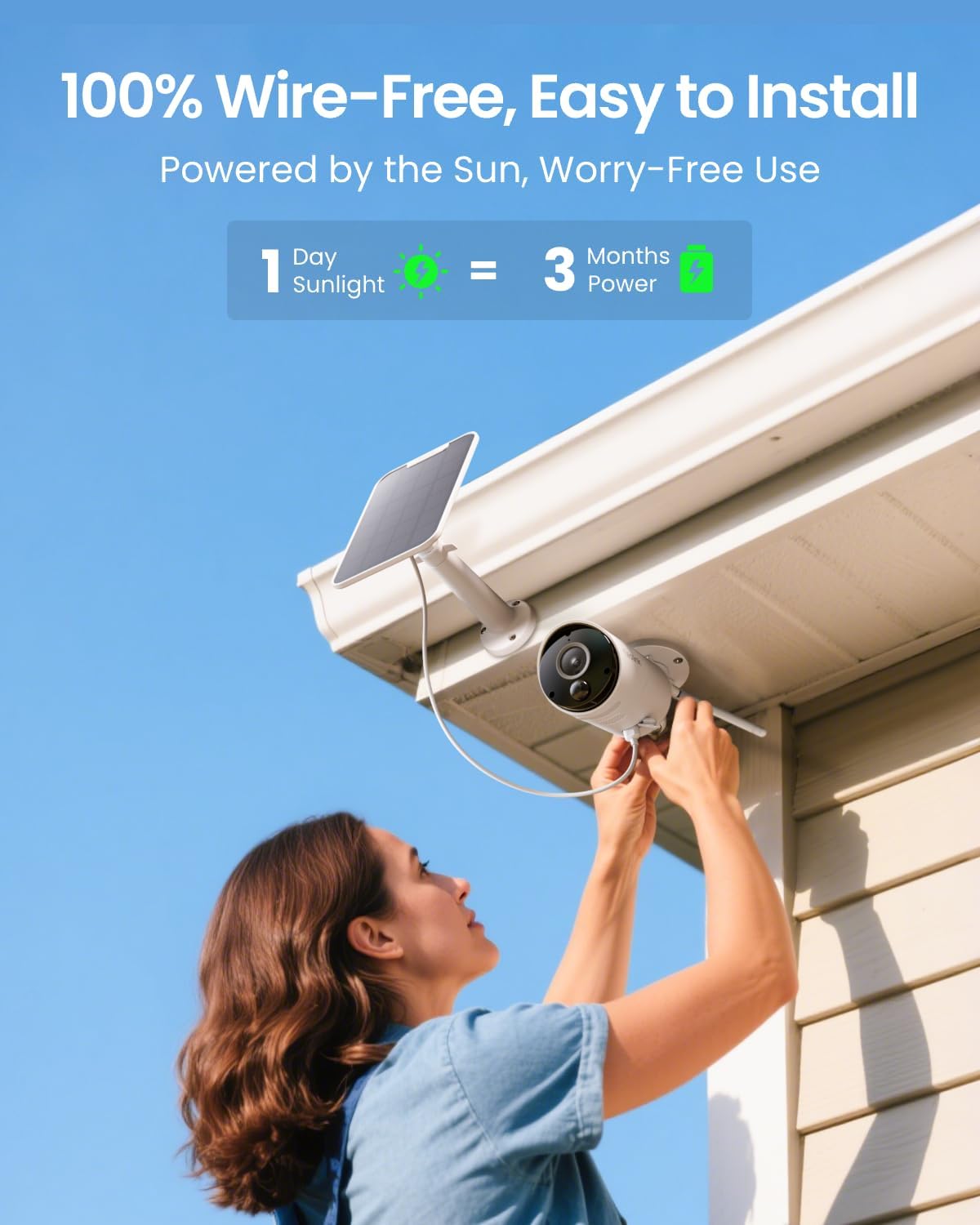 2K Solar Security Camera with  – Home Security Cameras No Subscription Bewertung und Preis