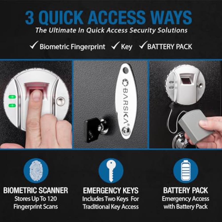 AX11224 Biometric Fingerprint  – Home Security Safe Bewertung und Preis