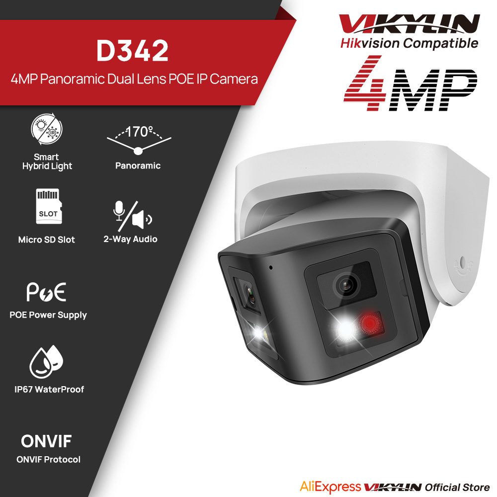Vikylin 4MP Panoramic Dual Len – Home Security System Hikvision Bewertung und Preis