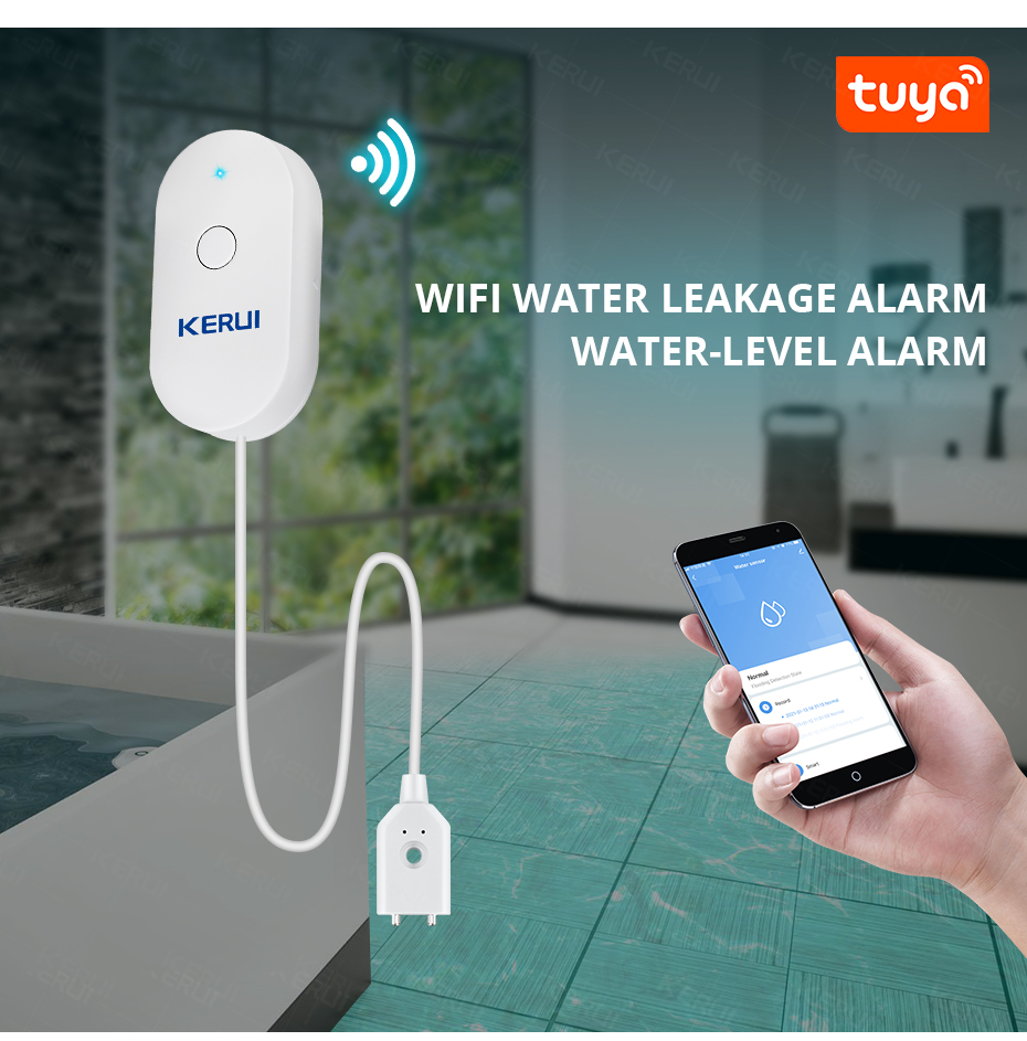 KERUI Smart  WiFi Water Sensor – Home Security With Monitoring Bewertung und Preis