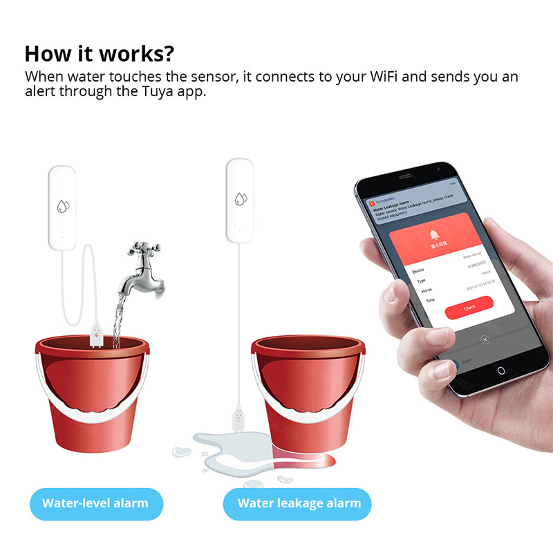 Tuya WiFi Water Leakage Alarm  – Home Security With Monitoring Bewertung und Preis