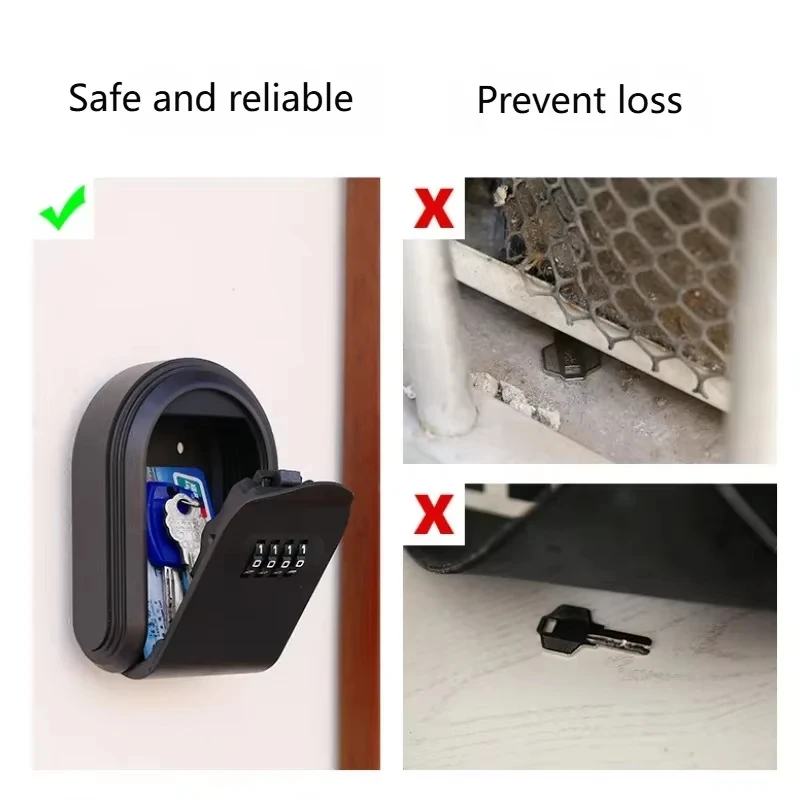 Wall Mount Key Lock Box, 4 Dig – Home Security Key Box Bewertung und Preis