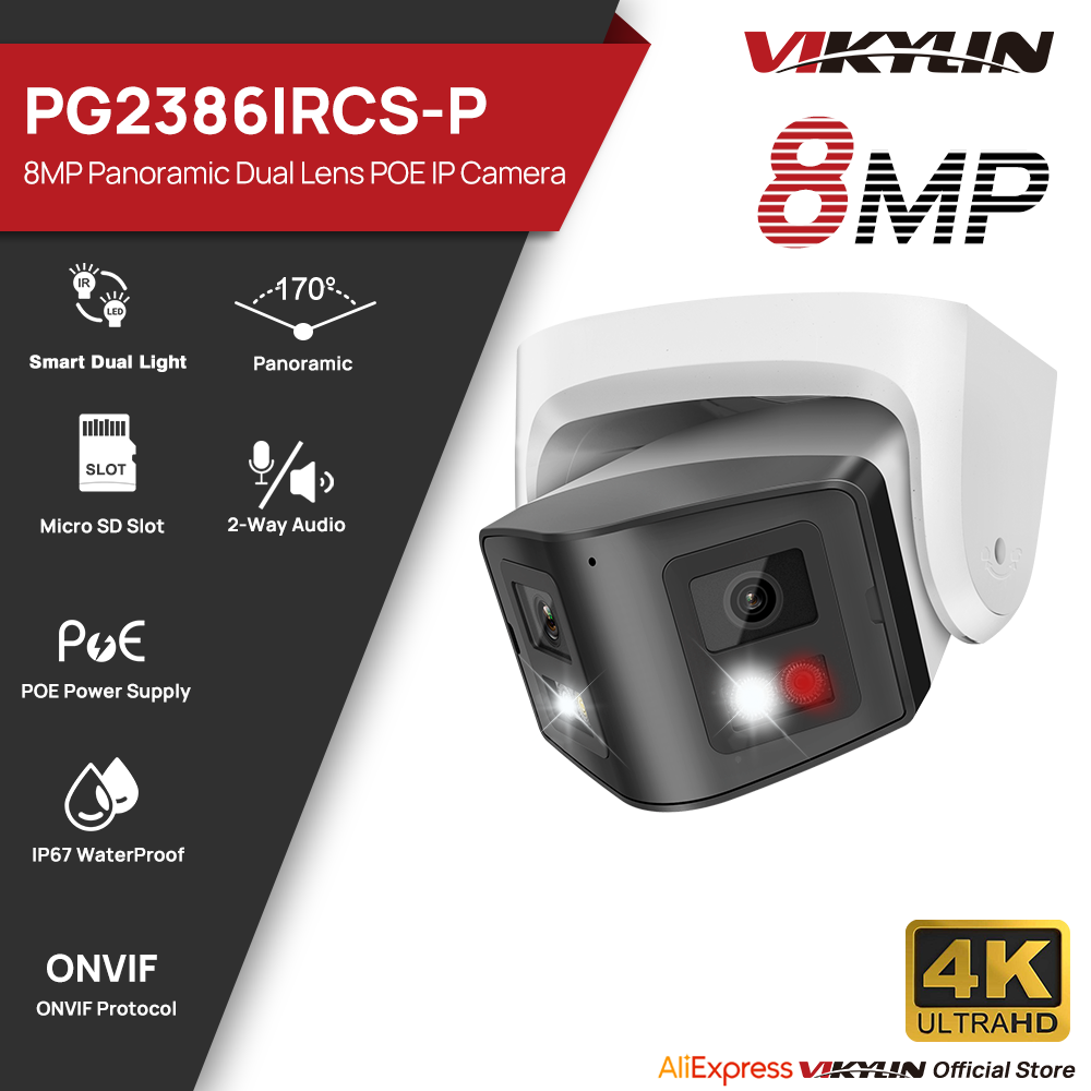 Vikylin 8MP Panoramic Smart Du – Home Security System Hikvision Bewertung und Preis