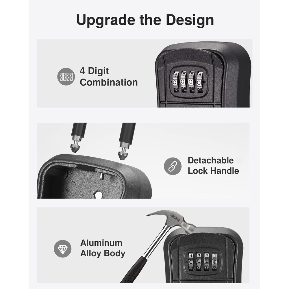 Key Lock Box, Portable Combina – Home Security Key Box Bewertung und Preis