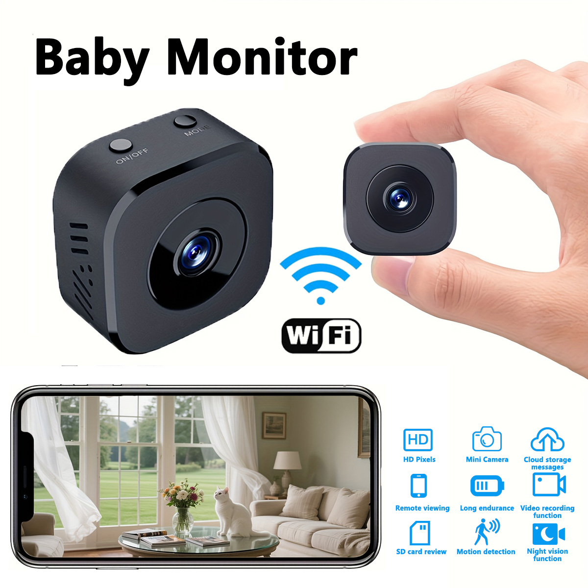 1080P HD Mini WiFi Camera Indo – Home Security With Monitoring Bewertung und Preis