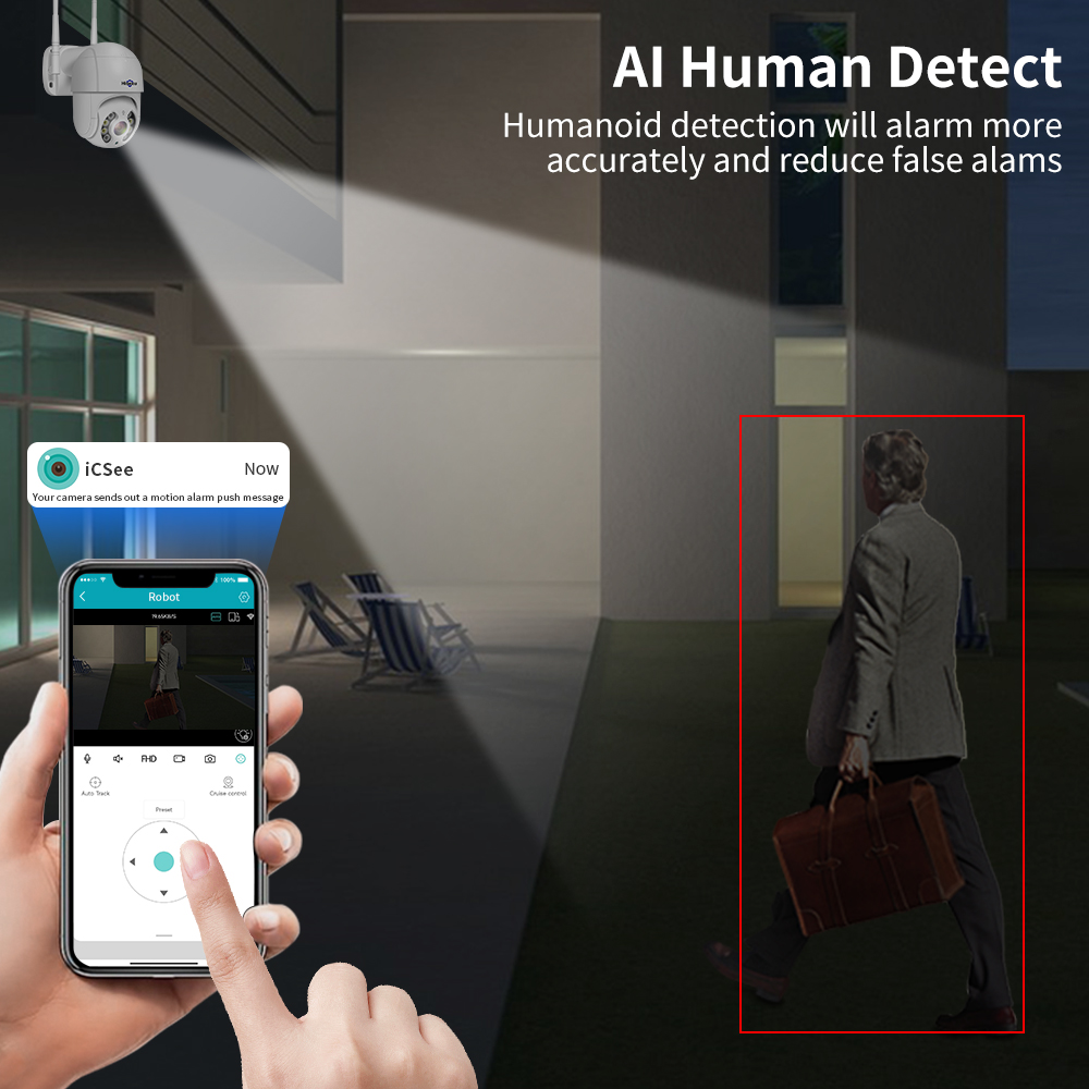 Hiseeu 8MP 4K PTZ Wifi Camera  – Home Security Ai Bewertung und Preis