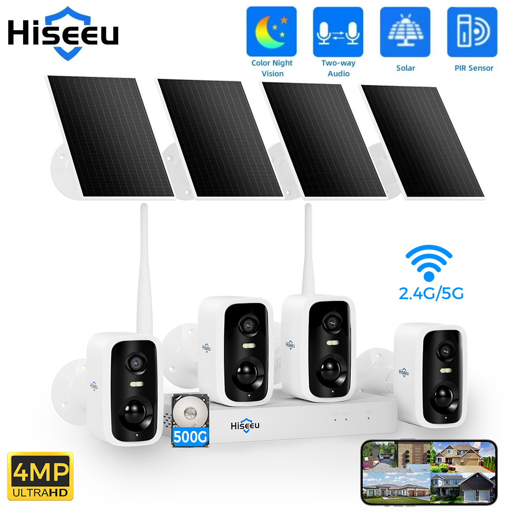 Hiseeu 10CH NVR 4MP WiFi Solar – Nvr Kit 8 Channel Bewertung und Preis