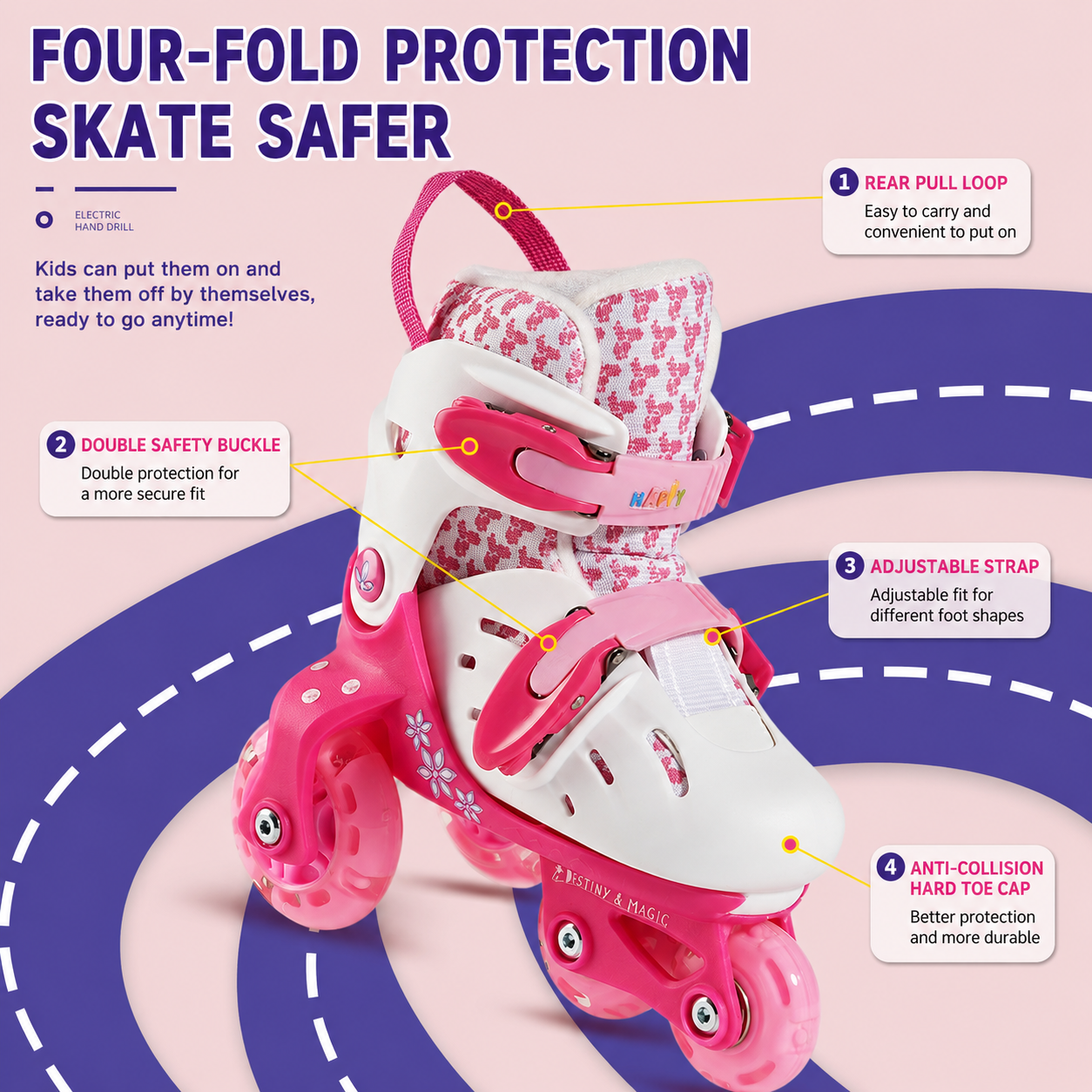 Kids Adjustable Roller Skates  – Home Security Safe Bewertung und Preis