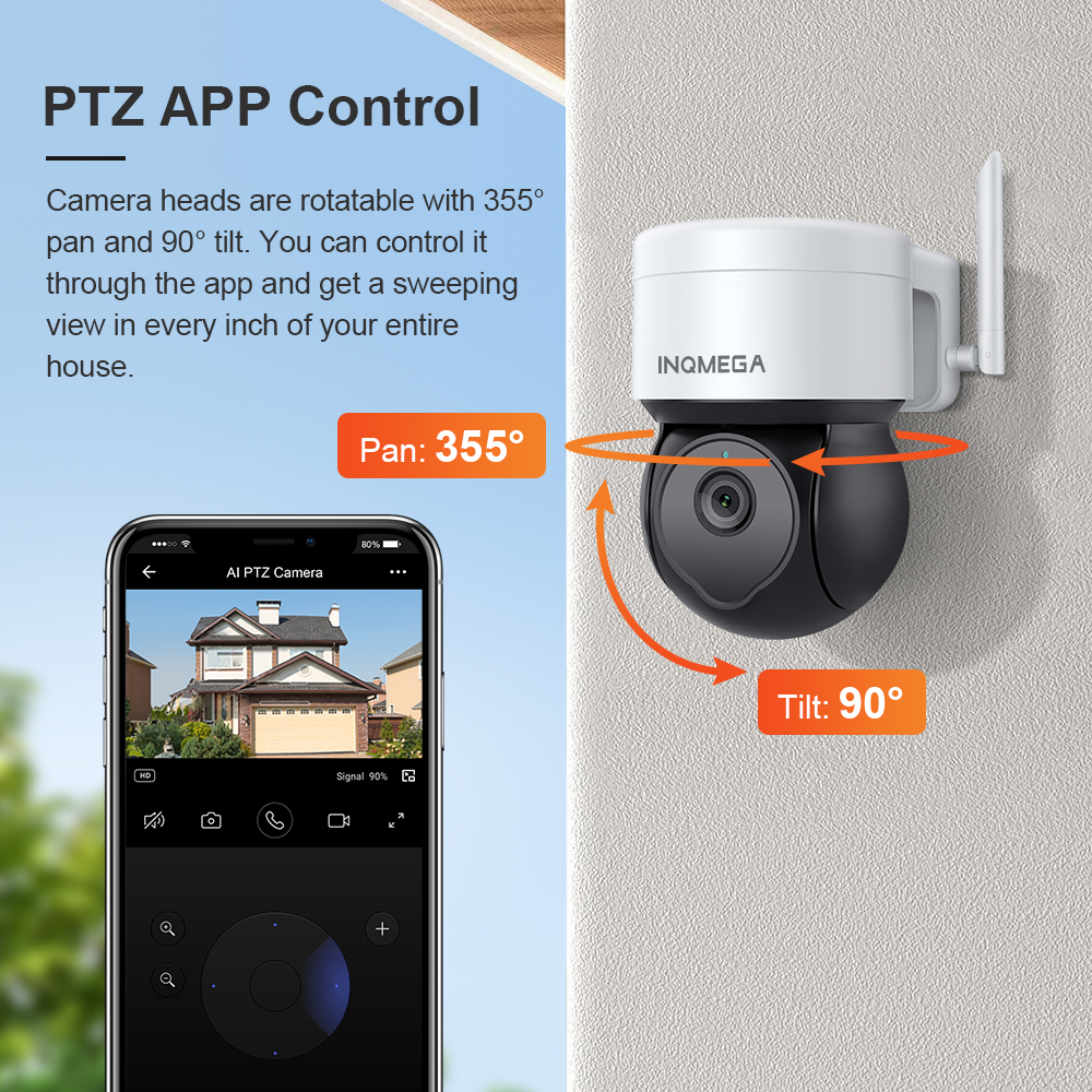 INQMEGA 5MP Tuya Outdoor PTZ C – Home Yard Security Bewertung und Preis