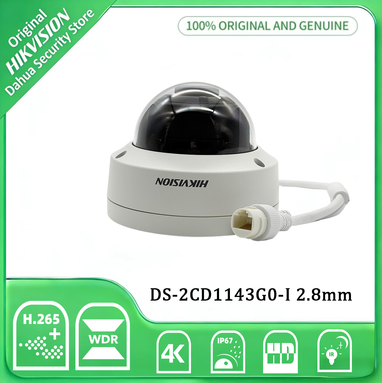 Hikvision DS-2CD1143G0-I 2.8mm – Home Security System Hikvision Bewertung und Preis