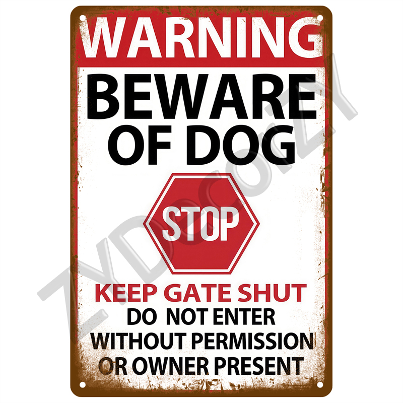 Funny Warning No Parking Dog S – Home Yard Security Bewertung und Preis