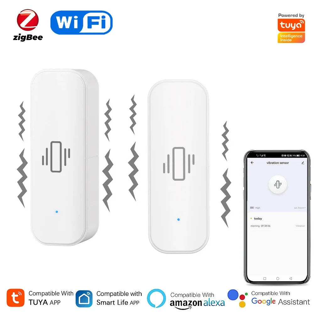 Tuya WiFi/Zigbee Smart Vibrati – Home Security With Monitoring Bewertung und Preis