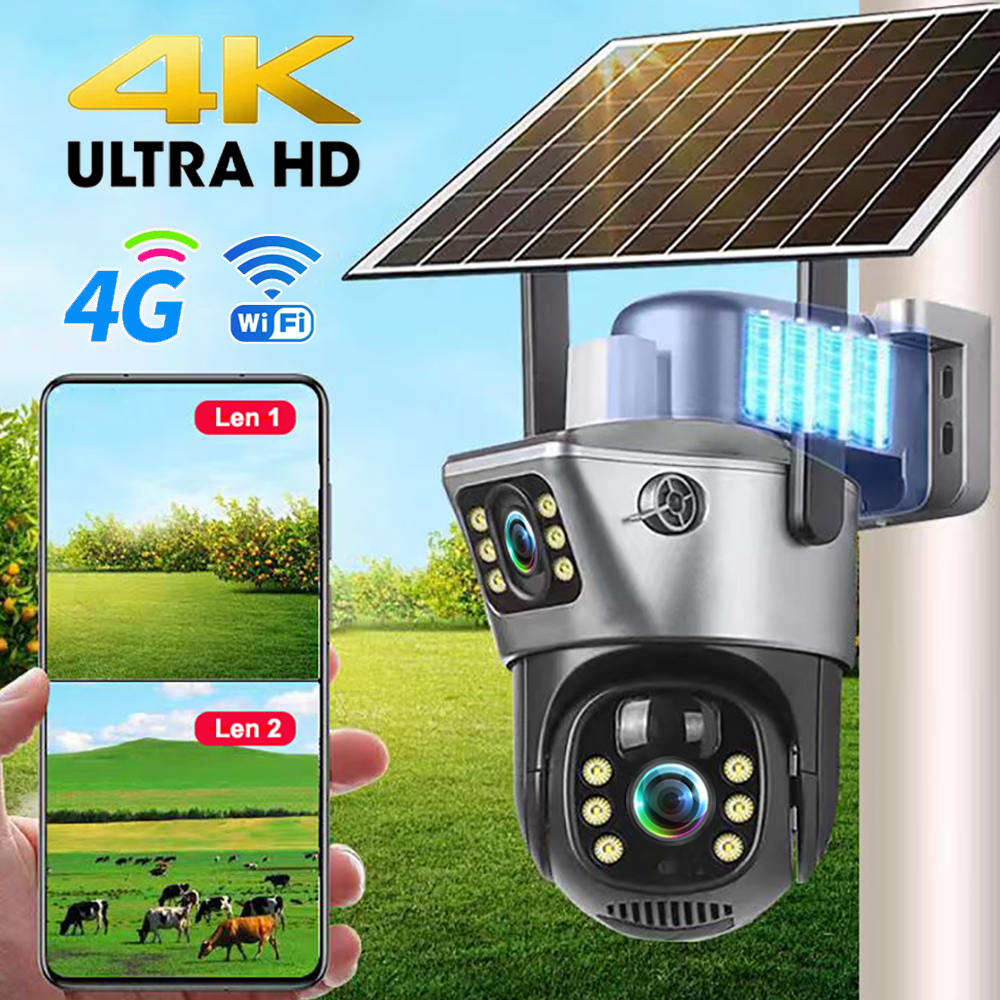 4G / WiFi Solar Camera Dual Le – Camera Solar Wireless Bewertung und Preis