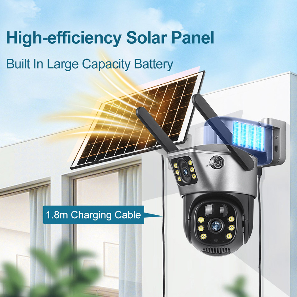 4G / WiFi Solar Camera Dual Le – Camera Solar Wireless Bewertung und Preis