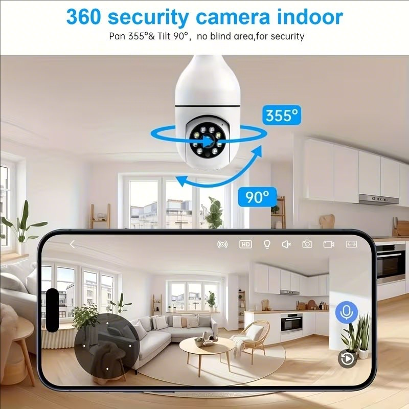 4G WiFi IP Camera E27 Bulb Cam – Home Security Ai Bewertung und Preis